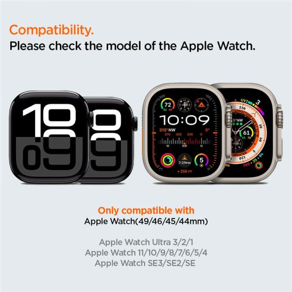 Spigen Silicone Band orange-Apple Watch 49/46/45/44mm (AMP10509) - Image 4