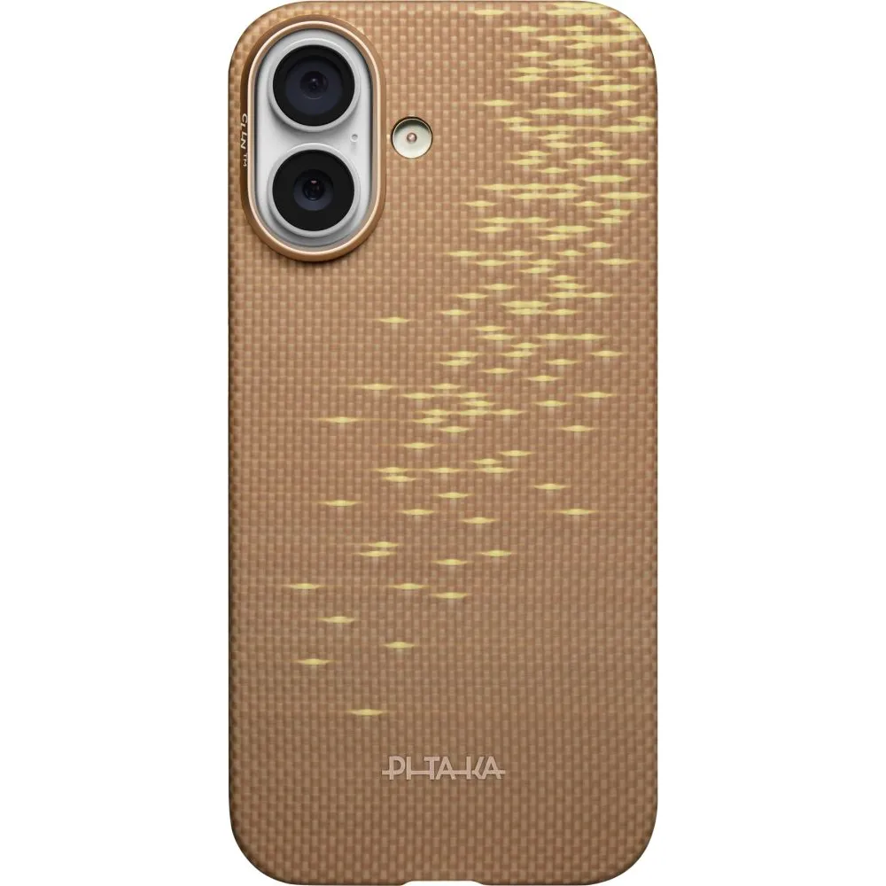 Θήκη iPhone 17 Pitaka Ultra-Slim Case Golden Glint - Image 3