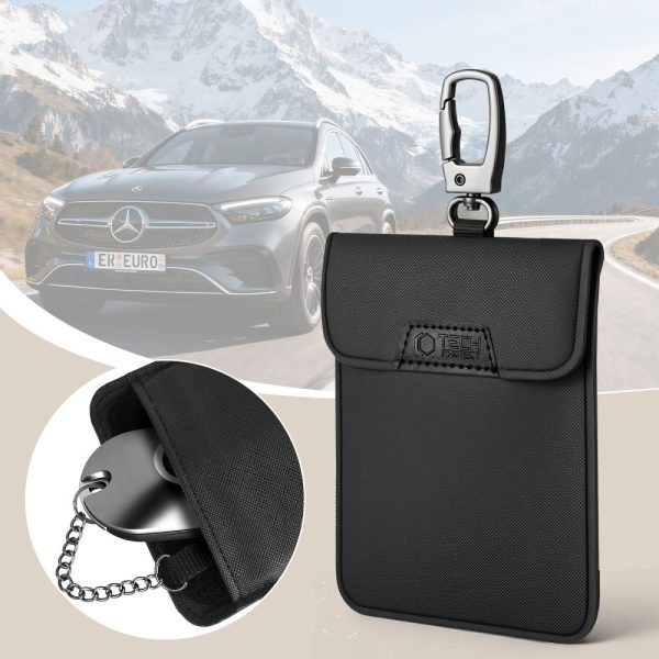 TECH-PROTECT KLR400 POUCH KEYLESS RFID SIGNAL BLOCKER CASE BLACK/BLACK - Image 6