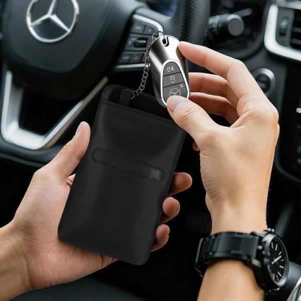 TECH-PROTECT KLR400 POUCH KEYLESS RFID SIGNAL BLOCKER CASE BLACK/BLACK - Image 7