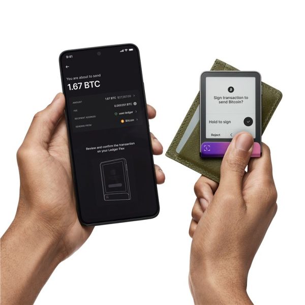 Ledger Flex Crimson Magenta Crypto Hardware Wallet with Recovery Key (LEDGERFLEX-CMAGENTA-RK) - Image 5