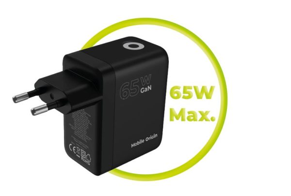 Mobile Origin 65W GaN Display Charger PW20 - 2x USB-C + USB-A (MO-65WDCH-PW20) - Image 14