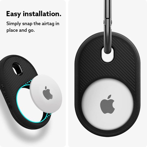 SPIGEN VAULT APPLE AIRTAG MATTE BLACK (AMP01439) - Image 2