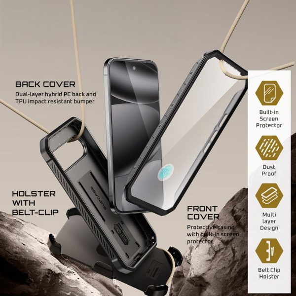 SUPCASE UNICORN BEETLE PRO GOOGLE PIXEL 10/10 PRO BLACK - Image 3