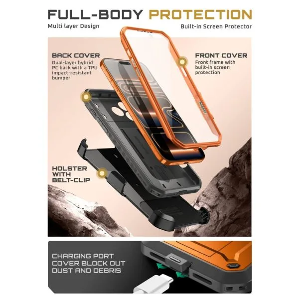 SUPCASE UNICORN BEETLE PRO IPHONE 17 PRO MAX CORAL - Image 6