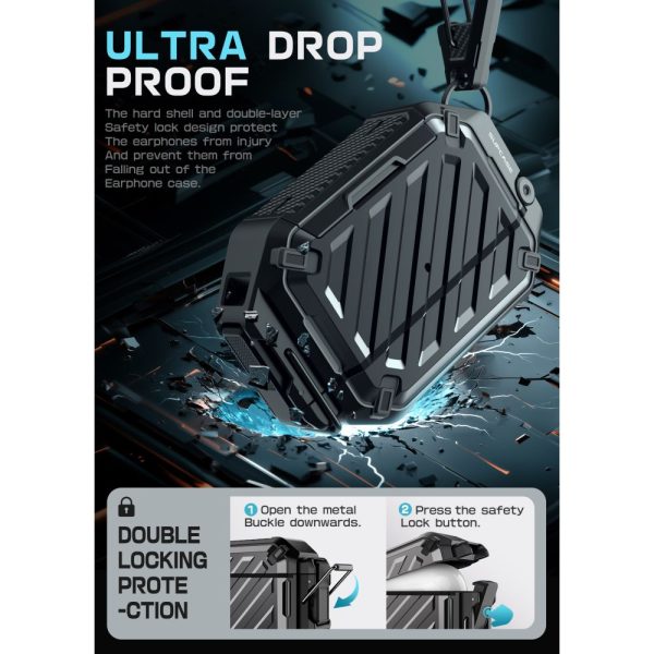 SUPCASE UNICORN BEETLE PRO MAGSAFE IP68 APPLE AIRPODS PRO 3 BLACK - Image 4
