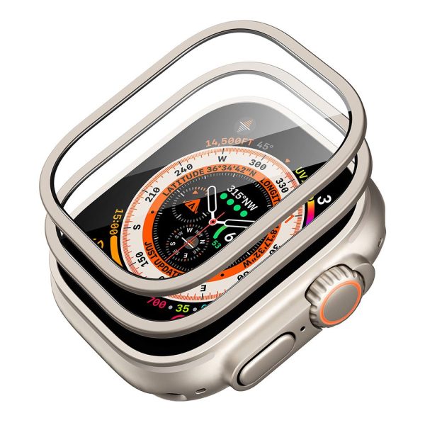 ESR ARMORITE TEMPERED GLASS 2-PACK APPLE WATCH ULTRA 1/2/3 49MM TITANIUM - Image 2