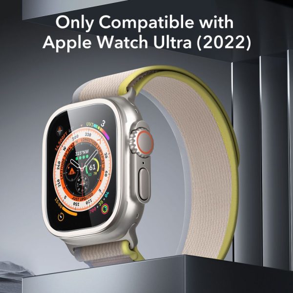 ESR ARMORITE TEMPERED GLASS 2-PACK APPLE WATCH ULTRA 1/2/3 49MM TITANIUM - Image 4