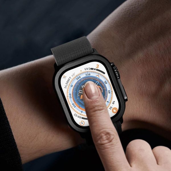 TECH-PROTECT GLASS RING 2-PACK APPLE WATCH ULTRA 1/2/3 (49MM) COSMIC ORANGE - Image 4