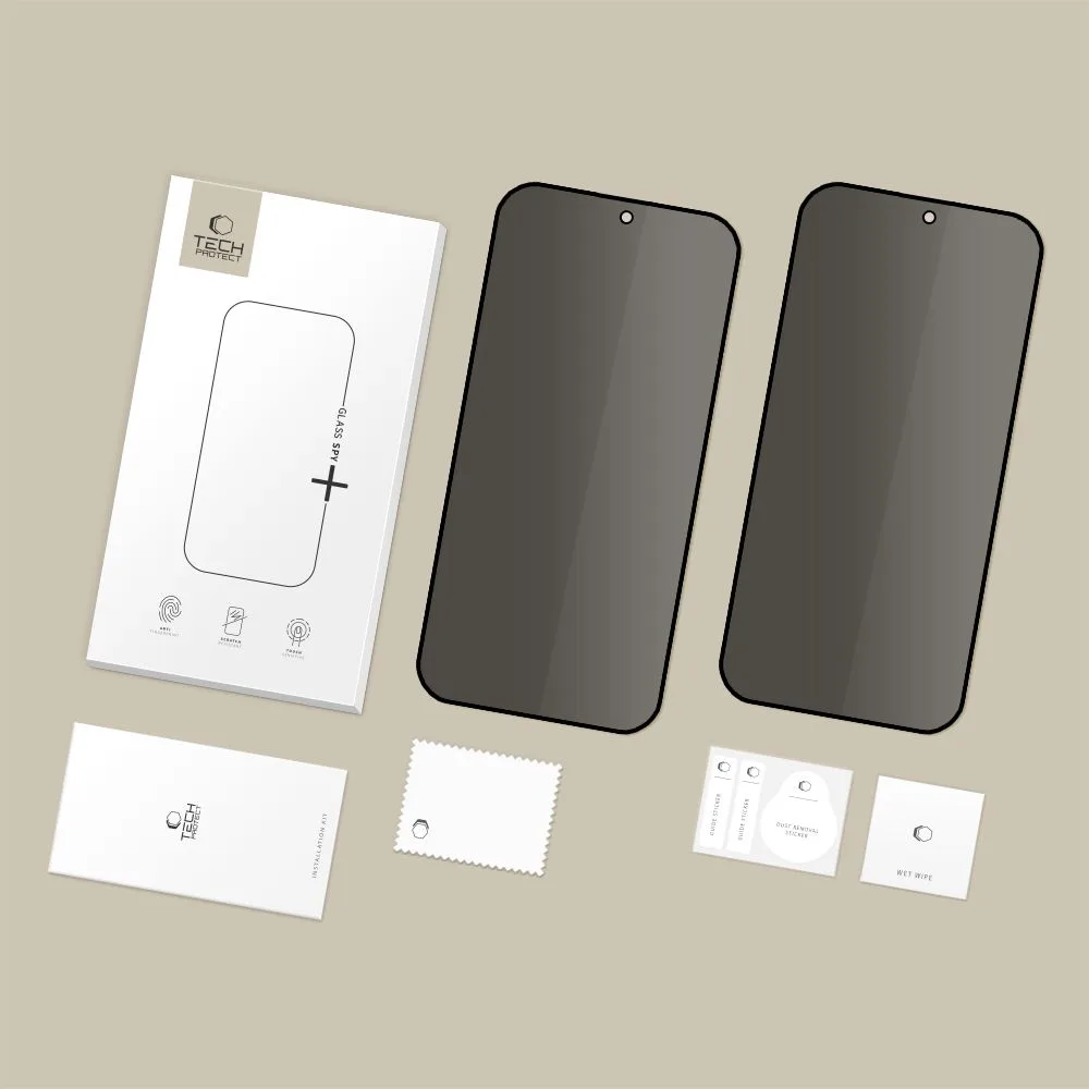 Προστασία Οθόνης Privacy Tech-Protect Glass Spy+ για Xiaomi 15T / 15T Pro (2 Pack) - Image 3