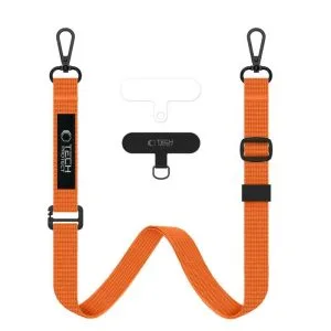 Λουράκι Κινητού Crossbody Tech-Protect C6S 2 σε 1 Cosmic Orange