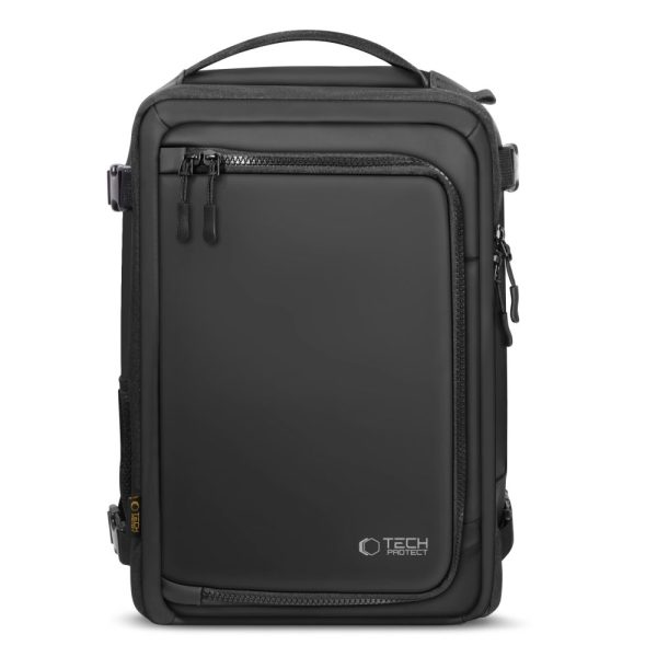 TECH-PROTECT DEFENDER S50 RYANAIR & WIZZAIR TRAVEL LAPTOP CABIN BACKPACK 20L 40x20x25 BLACK - Image 2