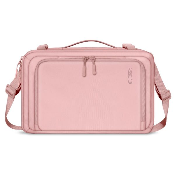 TECH-PROTECT DEFENDER S50 RYANAIR & WIZZAIR TRAVEL LAPTOP CABIN BACKPACK 20L 40x20x25 DUSTY PINK - Image 3