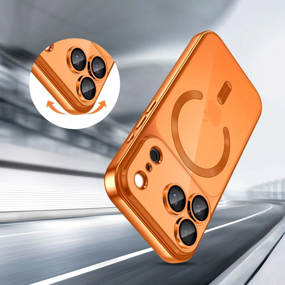 Θήκη iPhone 17 Pro Max Tech-Protect MagFlex MagSafe Shiny Cosmic Orange - Image 3