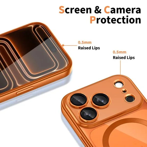 Θήκη iPhone 17 Pro Max Tech-Protect MagFlex MagSafe Shiny Cosmic Orange - Image 4
