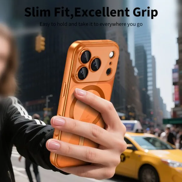 Θήκη iPhone 17 Pro Max Tech-Protect MagFlex MagSafe Shiny Cosmic Orange - Image 5