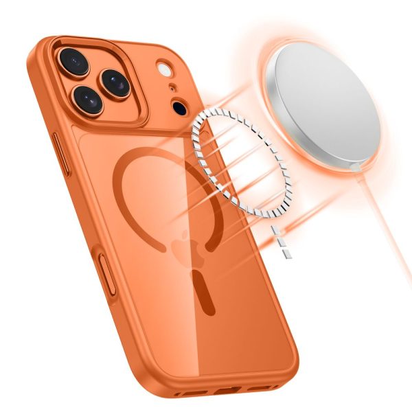 TECH-PROTECT MAGMAT MAGSAFE IPHONE 17 PRO COSMIC ORANGE/CLEAR - Image 2