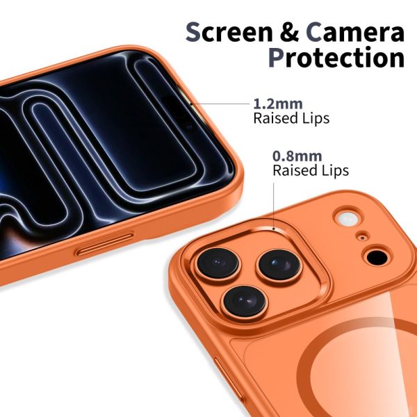TECH-PROTECT MAGMAT MAGSAFE IPHONE 17 PRO COSMIC ORANGE/CLEAR - Image 3