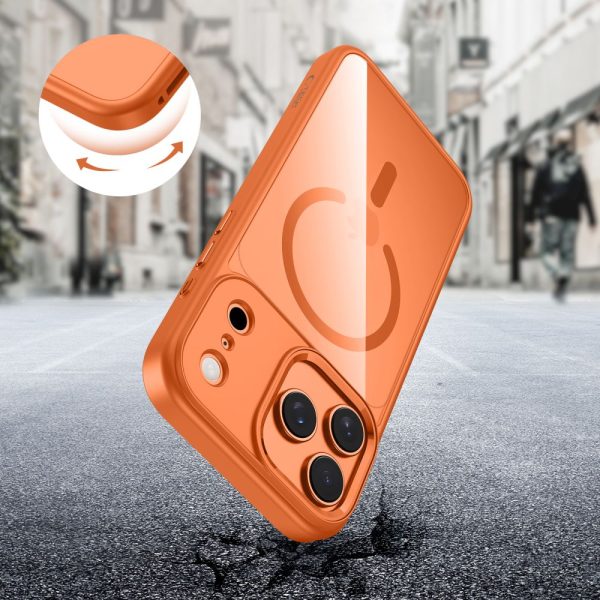 TECH-PROTECT MAGMAT MAGSAFE IPHONE 17 PRO COSMIC ORANGE/CLEAR - Image 5