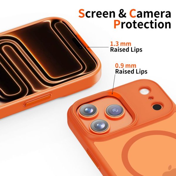 TECH-PROTECT MAGMAT MAGSAFE IPHONE 17 PRO MATTE COSMIC ORANGE - Image 3