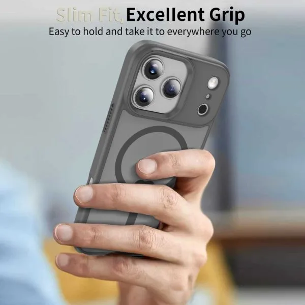 Θήκη iPhone 17 Pro Max Tech-Protect MagMat MagSafe Matte Crayon Grey - Image 7