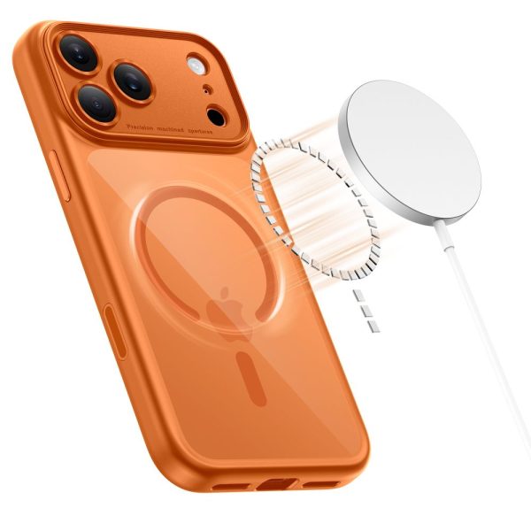 TECH-PROTECT MAGPEAK MAGSAFE CC IPHONE 17 PRO COSMIC ORANGE/CLEAR - Image 3