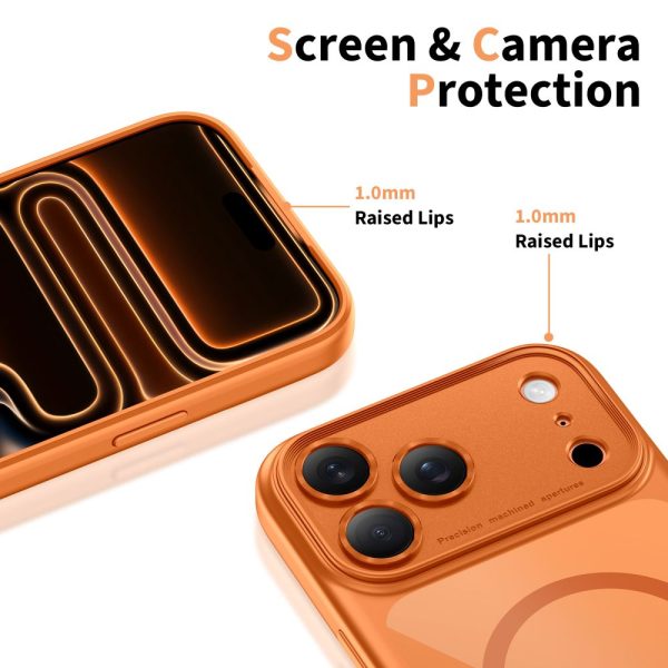 TECH-PROTECT MAGPEAK MAGSAFE CC IPHONE 17 PRO COSMIC ORANGE/CLEAR - Image 4