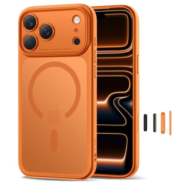 TECH-PROTECT MAGPEAK MAGSAFE CC IPHONE 17 PRO MATTE COSMIC ORANGE - Image 2