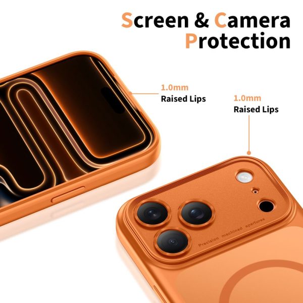 TECH-PROTECT MAGPEAK MAGSAFE CC IPHONE 17 PRO MATTE COSMIC ORANGE - Image 4