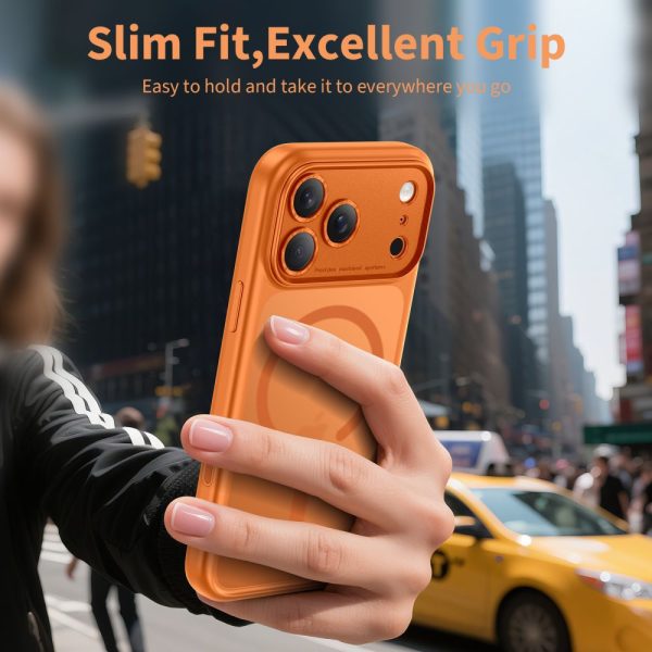 TECH-PROTECT MAGPEAK MAGSAFE CC IPHONE 17 PRO MATTE COSMIC ORANGE - Image 5