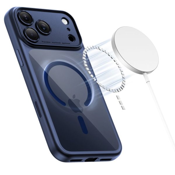 TECH-PROTECT MAGPEAK MAGSAFE CC IPHONE 17 PRO MAX DEEP BLUE/CLEAR - Image 3