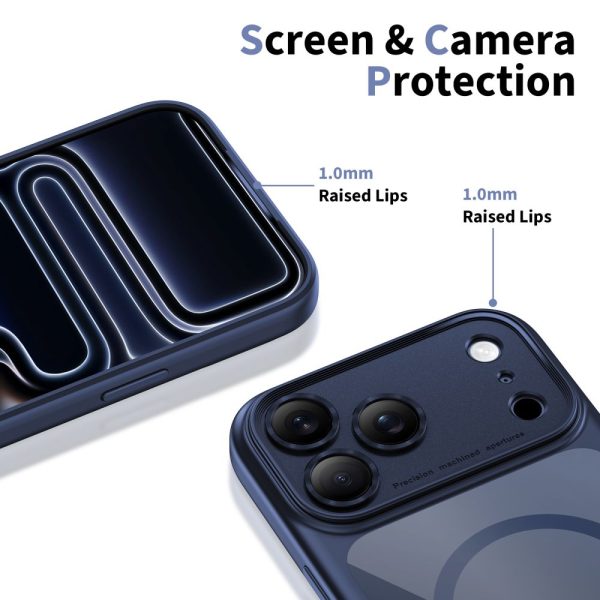 TECH-PROTECT MAGPEAK MAGSAFE CC IPHONE 17 PRO MAX DEEP BLUE/CLEAR - Image 4