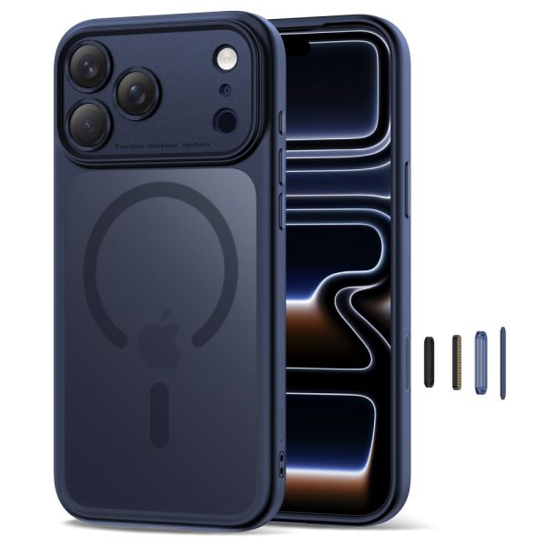TECH-PROTECT MAGPEAK MAGSAFE CC IPHONE 17 PRO MAX MATTE DEEP BLUE - Image 2