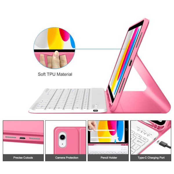 TECH-PROTECT SC PEN + KEYBOARD IPAD 10/11 GEN. MAGENTA - Image 5