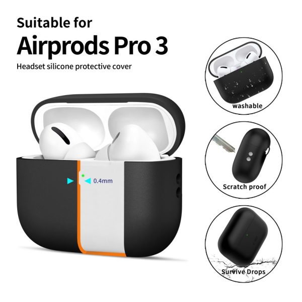 TECH-PROTECT SILICONE APPLE AIRPODS PRO 3 BLACK - Image 4
