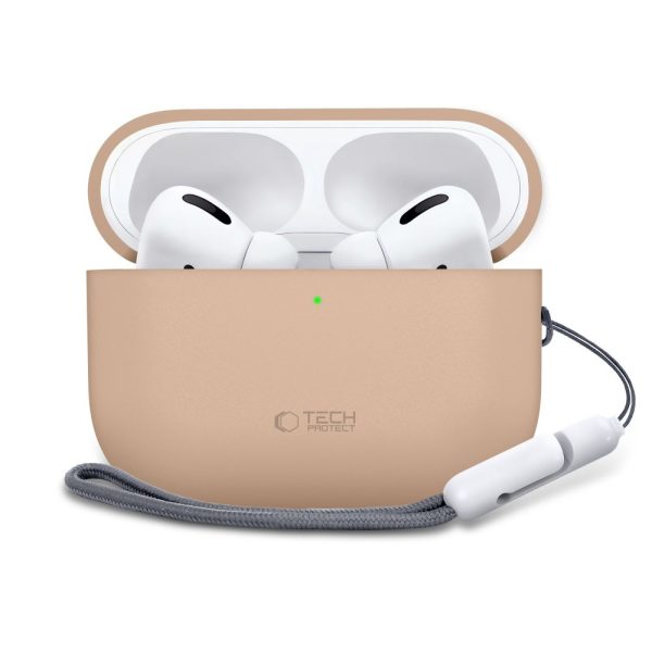 TECH-PROTECT SILICONE APPLE AIRPODS PRO 3 CAFFE LATTE - Image 2