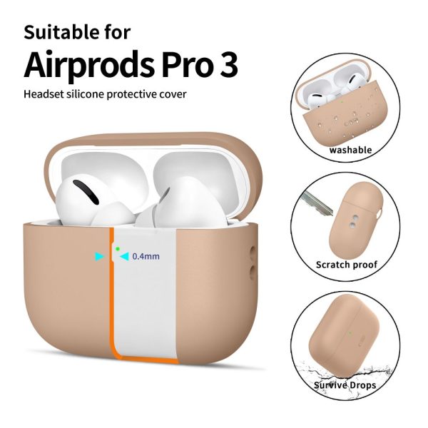 TECH-PROTECT SILICONE APPLE AIRPODS PRO 3 CAFFE LATTE - Image 4