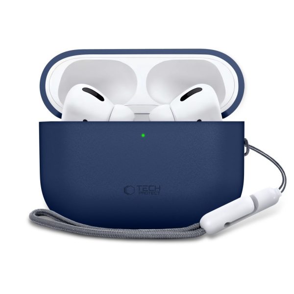 TECH-PROTECT SILICONE APPLE AIRPODS PRO 3 NAVY BLUE - Image 2