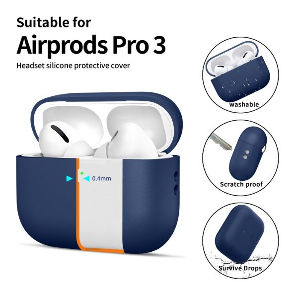 TECH-PROTECT SILICONE APPLE AIRPODS PRO 3 NAVY BLUE - Image 4