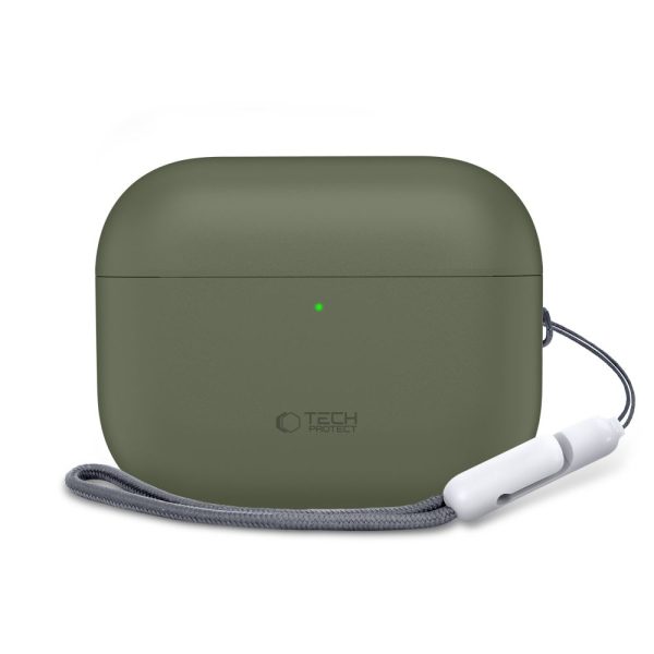 TECH-PROTECT SILICONE APPLE AIRPODS PRO 3 OLIVE GREEN - Image 3