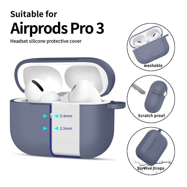 TECH-PROTECT SILICONE HOOK APPLE AIRPODS PRO 3 BABY BLUE - Image 4