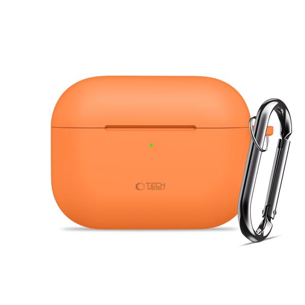 TECH-PROTECT SILICONE HOOK APPLE AIRPODS PRO 3 COSMIC ORANGE - Image 2