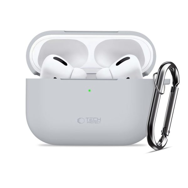 TECH-PROTECT SILICONE HOOK APPLE AIRPODS PRO 3 CRAYON GREY - Image 3