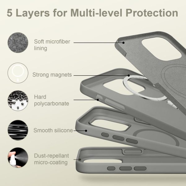 TECH-PROTECT SILICONE MAGSAFE IPHONE 17 PRO MAX DARK GREY - Image 4