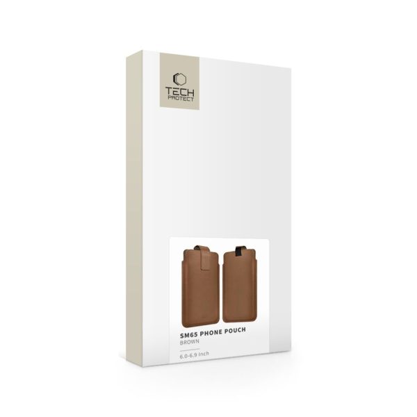 Θήκη Tech-Protect SM65 Universal Pouch 6.0"-6.9" Brown - Image 6