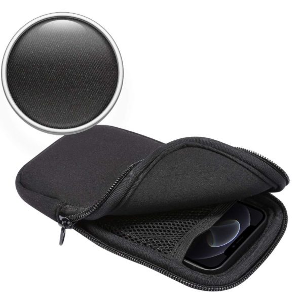 TECH-PROTECT SM70 UNIVERSAL PHONE POUCH 6.0-7.2 INCH BLACK - Image 3