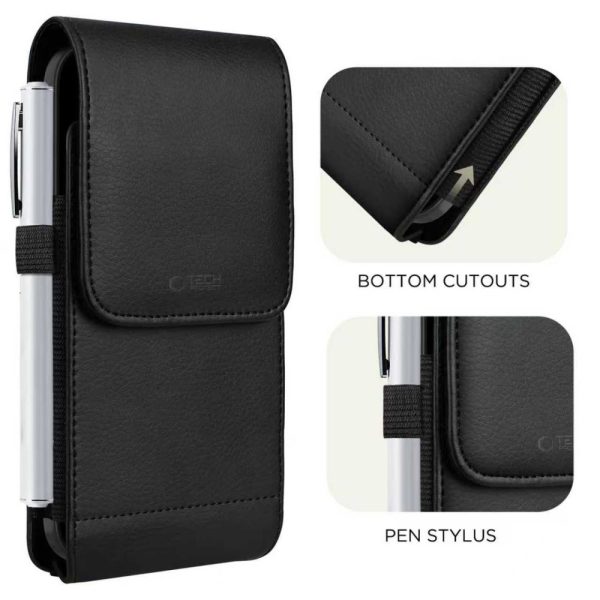 TECH-PROTECT SM75 UNIVERSAL PHONE HOLSTER POUCH 5.8-6.8 INCH BLACK - Image 2