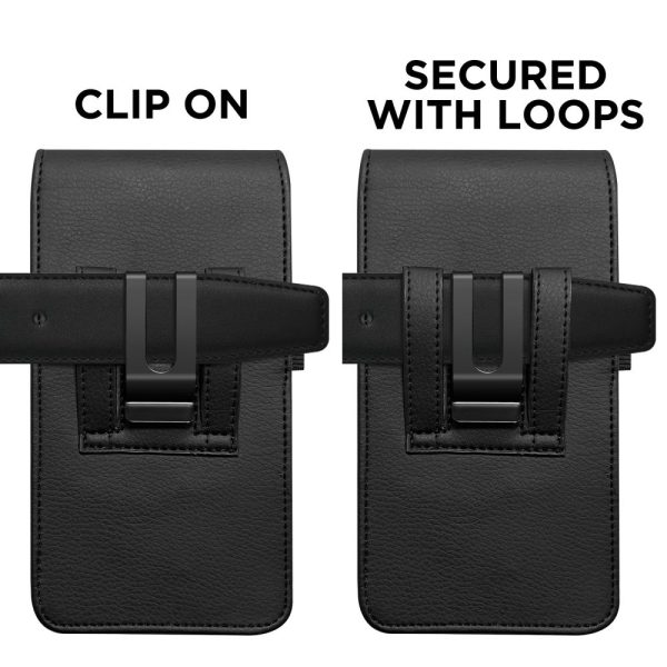 TECH-PROTECT SM75 UNIVERSAL PHONE HOLSTER POUCH 5.8-6.8 INCH BLACK - Image 3