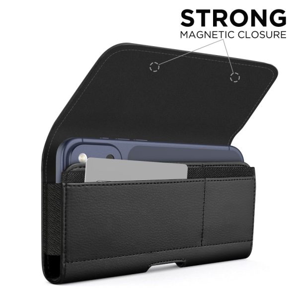 TECH-PROTECT SM80 UNIVERSAL PHONE HOLSTER POUCH 5.8-6.8 INCH BLACK - Image 3