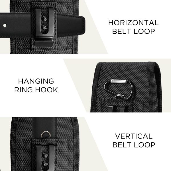 TECH-PROTECT SM85 UNIVERSAL PHONE HOLSTER POUCH 5.8-6.8 INCH BLACK - Image 3